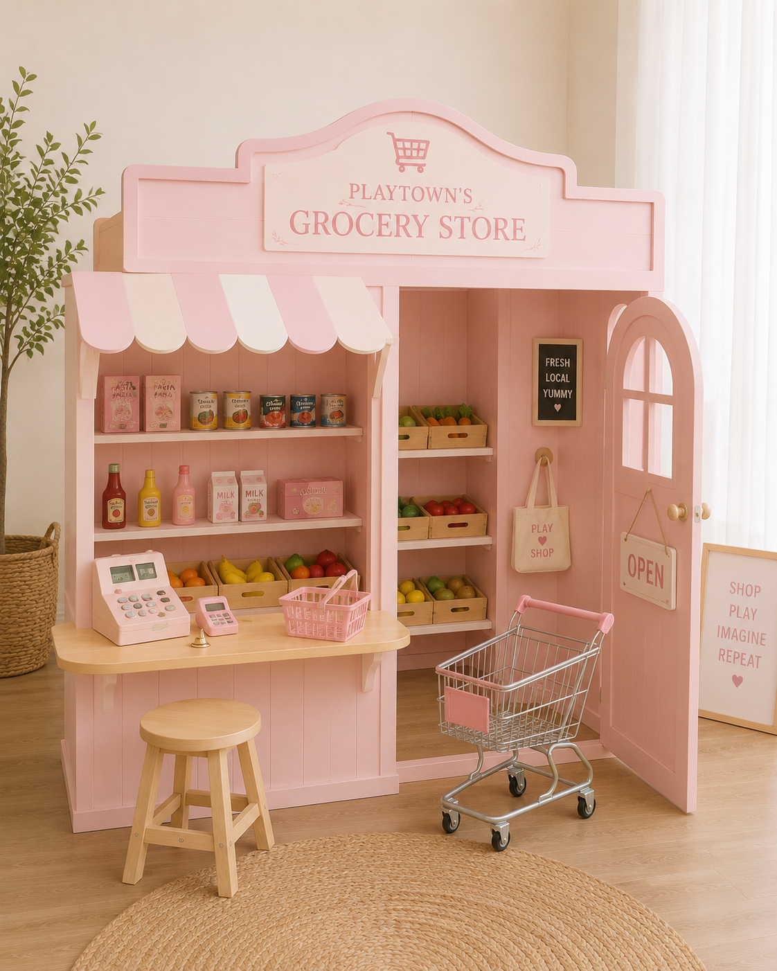 Pink Ice Cream / Grocery playhouse